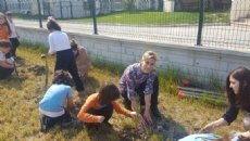 OKULUMUZUN BAHÇESİ FİDANLARLA HAYAT BULUYOR